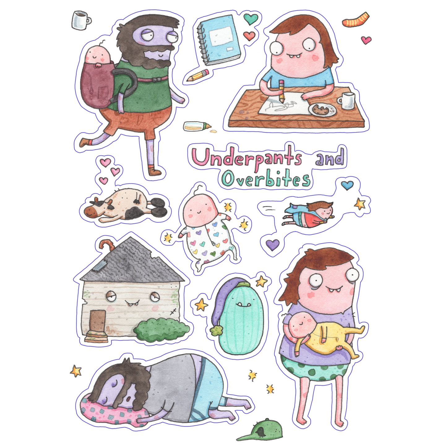 Cozy Family Sticker Sheet