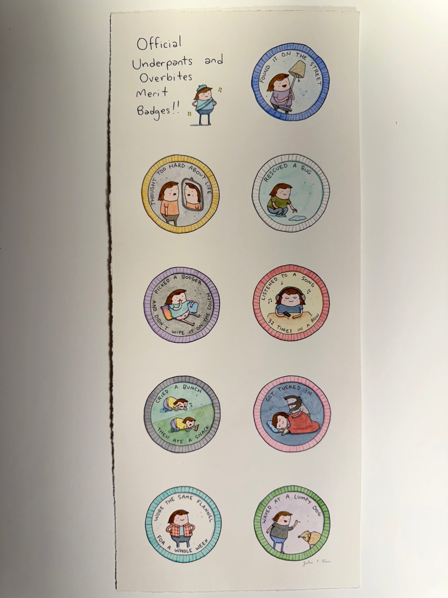 Official Underpants and Overbites Merit Badges